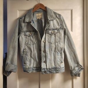 Lucky Brand Womens Denim Jacket - Relaxed Fit, Light Wash - Size Large